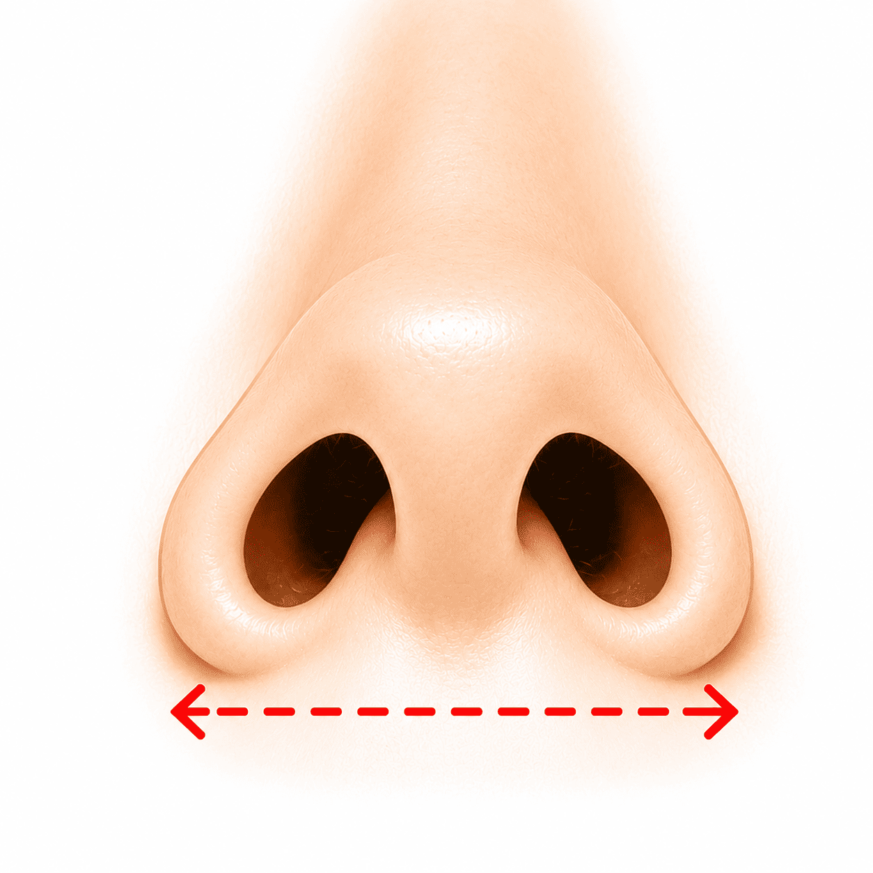 Wide nostrils concern illustration